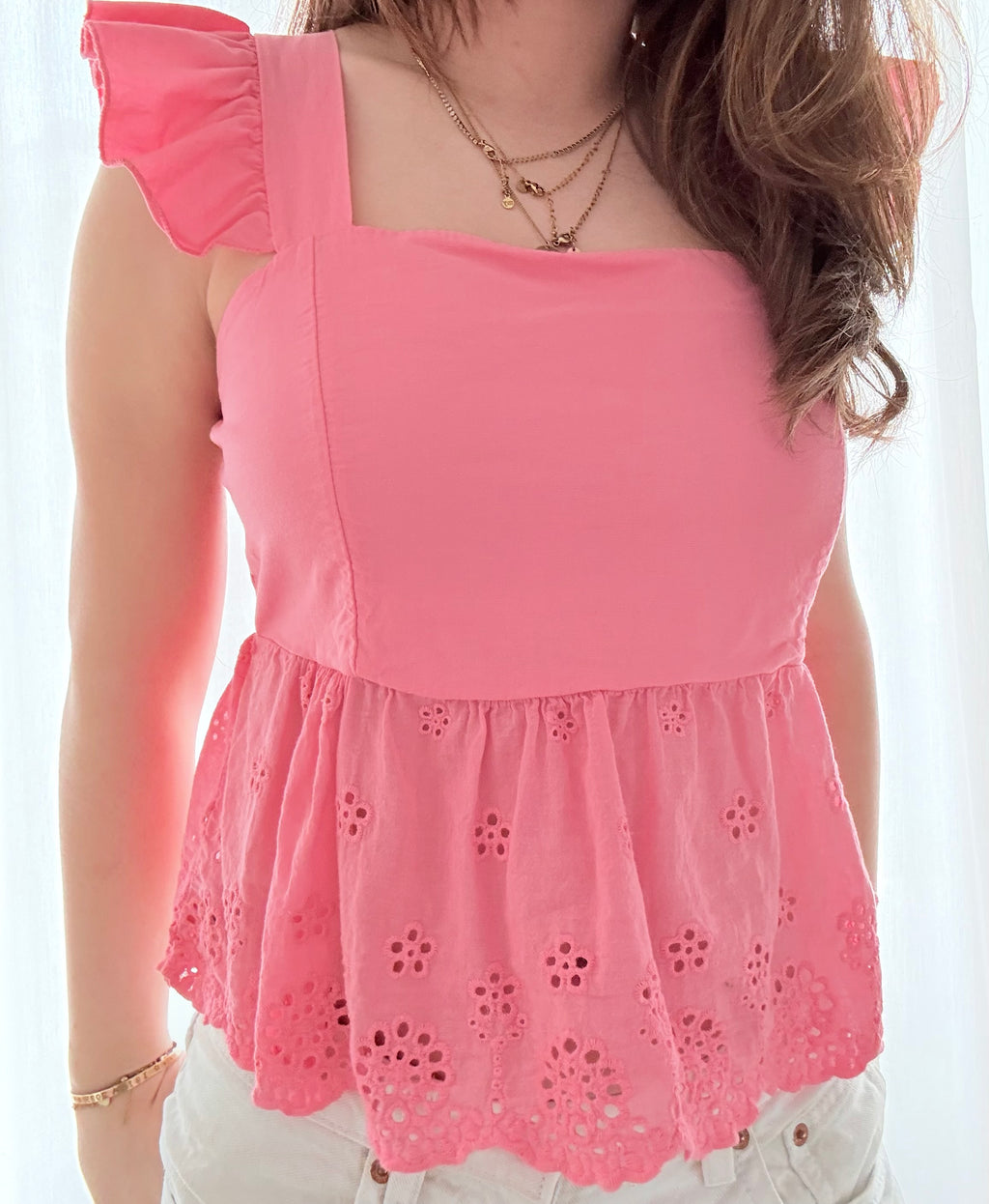 Lilian top ★ coral