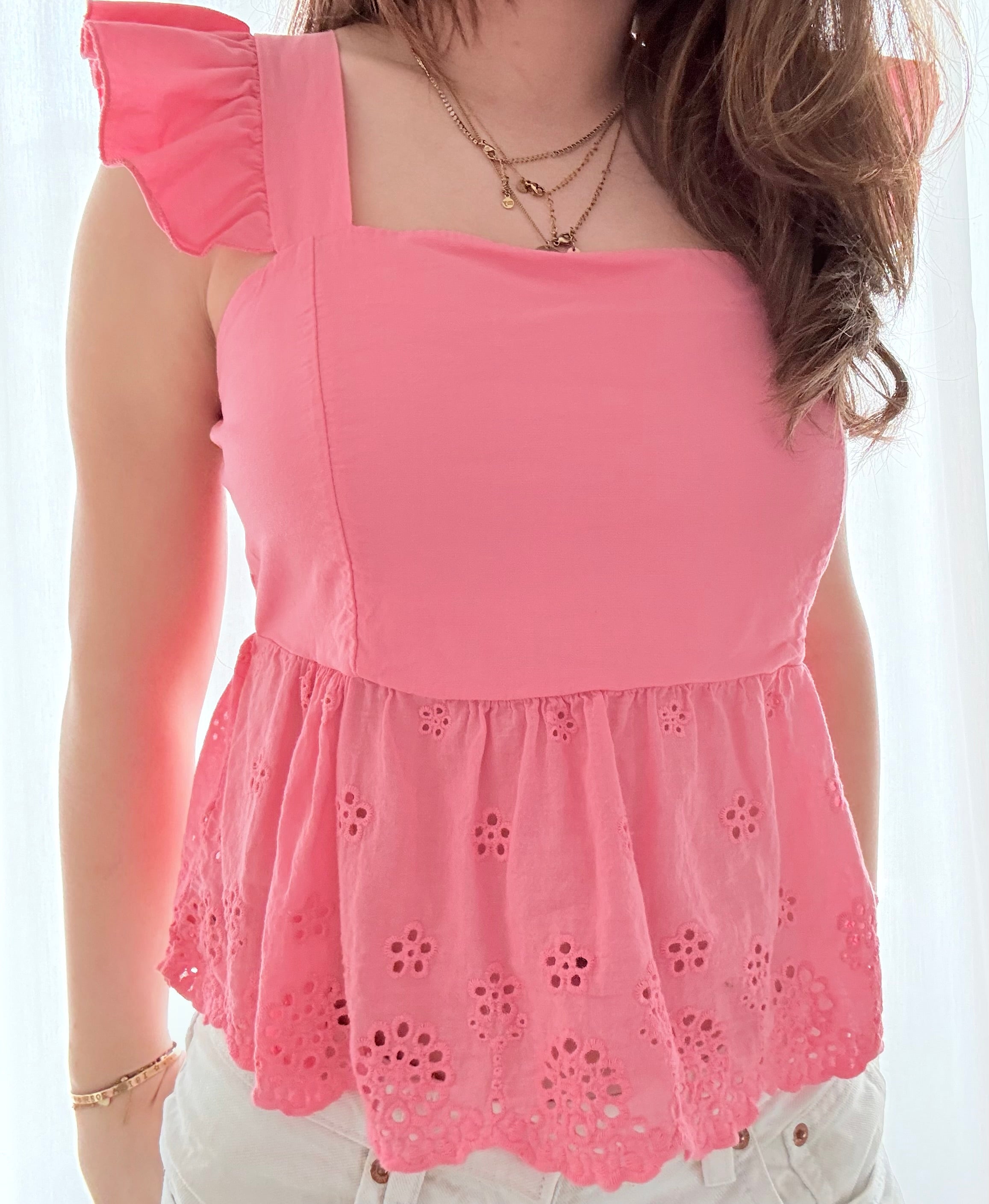 Lilian top ★ coral